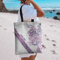 Mawhero Paua shell Kowhaiwhai Taniko Personalised Tote Bag Taniwha Maori Tribal Style LT9 - Polynesian Pride