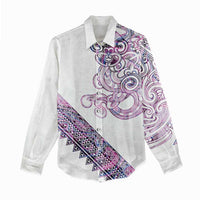Mawhero Paua shell Kowhaiwhai Taniko Personalised Women Casual Shirt Taniwha Maori Tribal Style LT9 - Polynesian Pride
