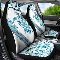 Kahui Whetu Paua shell Kowhaiwhai Taniko Personalised Car Seat Cover Turtle Tattoo Maori Tribal Style LT9 - Polynesian Pride