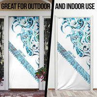 Kahui Whetu Paua shell Kowhaiwhai Taniko Personalised Door Cover Turtle Tattoo Maori Tribal Style LT9 - Polynesian Pride