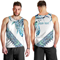 Kahui Whetu Paua shell Kowhaiwhai Taniko Personalised Men Tank Top Turtle Tattoo Maori Tribal Style LT9 - Polynesian Pride