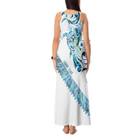 Kahui Whetu Paua shell Kowhaiwhai Taniko Personalised Tank Maxi Dress Turtle Tattoo Maori Tribal Style LT9 - Polynesian Pride