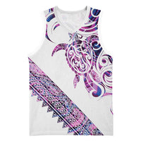 Mawhero Paua shell Kowhaiwhai Taniko Personalised Basketball Jersey Turtle Tattoo Maori Tribal Style LT9 Unisex Pink - Polynesian Pride