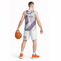 Mawhero Paua shell Kowhaiwhai Taniko Personalised Basketball Jersey Turtle Tattoo Maori Tribal Style LT9 - Polynesian Pride