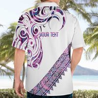 Mawhero Paua shell Kowhaiwhai Taniko Personalised Hawaiian Shirt Turtle Tattoo Maori Tribal Style LT9 - Polynesian Pride