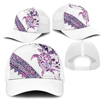 Mawhero Paua shell Kowhaiwhai Taniko Mesh Trucker Cap Turtle Tattoo Maori Tribal Style LT9 - Polynesian Pride