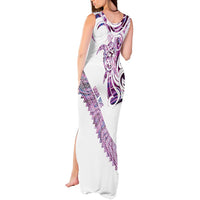 Mawhero Paua shell Kowhaiwhai Taniko Personalised Tank Maxi Dress Turtle Tattoo Maori Tribal Style LT9 - Polynesian Pride