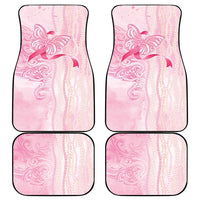 Breast Cancer Awareness Car Mats Maile Pikake Lokelani Crown Flower Lei Inspired