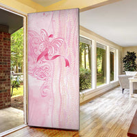 Breast Cancer Awareness Door Cover Maile Pikake Lokelani Crown Flower Lei Inspired LT9 - Polynesian Pride