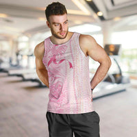 Breast Cancer Awareness Men Tank Top Maile Pikake Lokelani Crown Flower Lei Inspired
