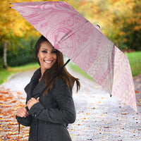 Breast Cancer Awareness Umbrella Maile Pikake Lokelani Crown Flower Lei Inspired