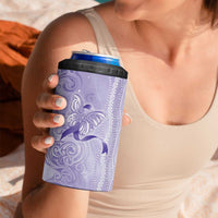 Epilepsy Awareness 4 in 1 Can Cooler Tumbler Maile Pikake Lokelani Crown Flower Lei Inspired LT9 - Polynesian Pride