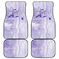 Epilepsy Awareness Car Mats Maile Pikake Lokelani Crown Flower Lei Inspired