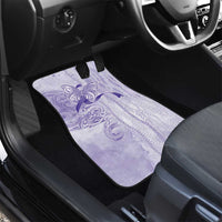 Epilepsy Awareness Car Mats Maile Pikake Lokelani Crown Flower Lei Inspired
