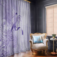 Epilepsy Awareness Window Curtain Maile Pikake Lokelani Crown Flower Lei Inspired