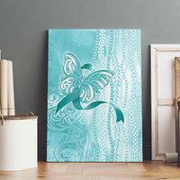 PTSD Awareness Canvas Wall Art Maile Pikake Lokelani Crown Flower Lei Inspired