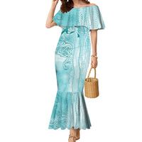 PTSD Awareness Mermaid Dress Maile Pikake Lokelani Crown Flower Lei Inspired
