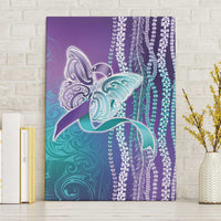 Suicide Prevention Awareness Canvas Wall Art Maile Pikake Lokelani Crown Flower Lei Inspired