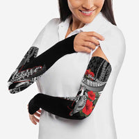Hawaiian Honu Personalized Arm Sleeves Black Tribal Hook Pattern