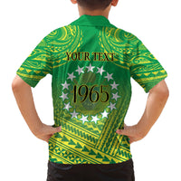 Cook Islands Constitution Day Family Matching Long Sleeve Bodycon Dress and Hawaiian Shirt Kuki Airani Since 1965 LT9 - Polynesian Pride