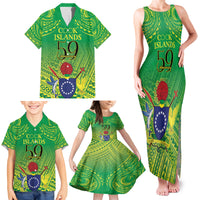 Cook Islands Constitution Day Family Matching Tank Maxi Dress and Hawaiian Shirt Kuki Airani Since 1965 LT9 - Polynesian Pride