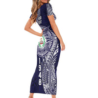 Personalised Tonga Sia'atoutai Theological College Family Matching Short Sleeve Bodycon Dress and Hawaiian Shirt Since 1948 Special Kupesi Pattern LT9 - Polynesian Pride