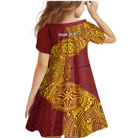 Personalised Tonga Niuatoputapu High School Family Matching Mermaid Dress and Hawaiian Shirt Special Kupesi Pattern LT9 - Polynesian Pride