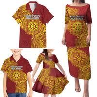 Personalised Tonga Niuatoputapu High School Family Matching Puletasi and Hawaiian Shirt Special Kupesi Pattern LT9 - Polynesian Pride