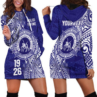 Personalised Tonga Queen Salote College Hoodie Dress Kolisi Fefine 1926 Special Kupesi Pattern LT9 - Polynesian Pride