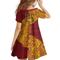 Personalised Tonga Vava'u High School Family Matching Summer Maxi Dress and Hawaiian Shirt Since 1985 Special Kupesi Pattern LT9 - Polynesian Pride