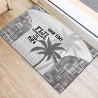 Custom Fiji Rugby Rubber Doormat History Champions World Cup 7s - White