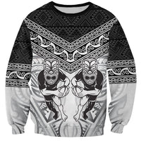 Custom Rugby New Zealand Black Fern Sweatshirt Niho Taniwha Inspired