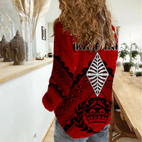 Tonga Rugby Women Casual Shirt Proud Tongan Ngatu Kupesi World Cup 2023 No2 LT9 - Polynesian Pride