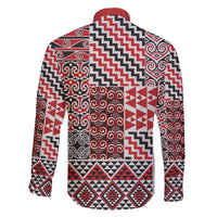 Aotearoa Kowhaiwhai Taniko Patchwork Motifs Family Matching Mermaid Dress and Hawaiian Shirt LT9 - Polynesian Pride