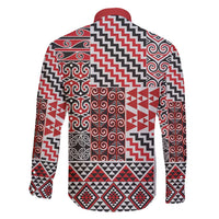 Aotearoa Kowhaiwhai Taniko Patchwork Motifs Family Matching Short Sleeve Bodycon Dress and Hawaiian Shirt LT9 - Polynesian Pride