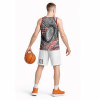 Aotearoa Maori Rugby Tribal Tattoo Basketball Jersey Kowhaiwhai Taniko Patchwork Motifs LT9 - Polynesian Pride