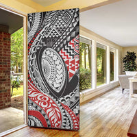 Aotearoa Maori Rugby Tribal Tattoo Door Cover Kowhaiwhai Taniko Patchwork Motifs LT9 - Polynesian Pride
