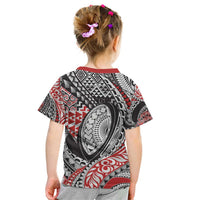 Aotearoa Maori Rugby Tribal Tattoo Kid T Shirt Kowhaiwhai Taniko Patchwork Motifs LT9 - Polynesian Pride