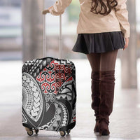 Aotearoa Maori Rugby Tribal Tattoo Luggage Cover Kowhaiwhai Taniko Patchwork Motifs LT9 - Polynesian Pride