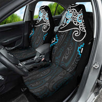 Blue Aotearoa Tukutuku Manawa Tapu Car Seat Cover Ta Moko Toi Maori LT9 - Polynesian Pride