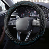 Blue Aotearoa Tukutuku Manawa Tapu Steering Wheel Cover Ta Moko Toi Maori LT9 - Polynesian Pride