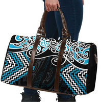 Blue Aotearoa Tukutuku Manawa Tapu Travel Bag Ta Moko Toi Maori LT9 - Polynesian Pride