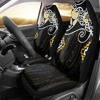 Gold Aotearoa Tukutuku Manawa Tapu Car Seat Cover Ta Moko Toi Maori LT9 - Polynesian Pride