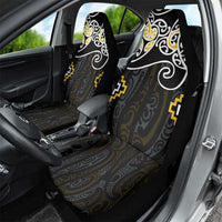 Gold Aotearoa Tukutuku Manawa Tapu Car Seat Cover Ta Moko Toi Maori LT9 - Polynesian Pride