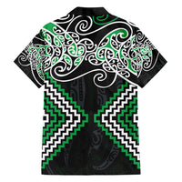 Green Aotearoa Tukutuku Manawa Tapu Hawaiian Shirt Ta Moko Toi Maori LT9 - Polynesian Pride