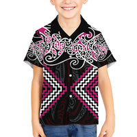 Pink Aotearoa Tukutuku Manawa Tapu Hawaiian Shirt Ta Moko Toi Maori LT9 - Polynesian Pride