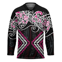 Pink Aotearoa Tukutuku Manawa Tapu Hockey Jersey Ta Moko Toi Maori LT9 Unisex Pink - Polynesian Pride