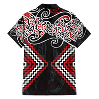Red Aotearoa Tukutuku Manawa Tapu Hawaiian Shirt Ta Moko Toi Maori LT9 - Polynesian Pride
