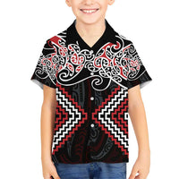 Red Aotearoa Tukutuku Manawa Tapu Hawaiian Shirt Ta Moko Toi Maori LT9 - Polynesian Pride