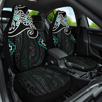 Turquoise Aotearoa Tukutuku Manawa Tapu Car Seat Cover Ta Moko Toi Maori LT9 One Size Turquoise - Polynesian Pride